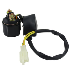 STABSOLI kit laid out including starter, solenoid, CDI, screws and wrench