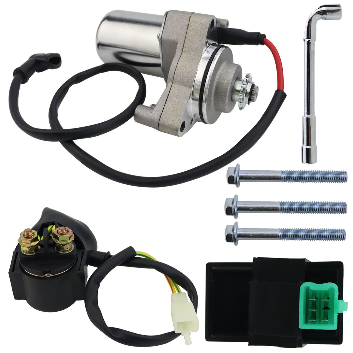 STABSOLI starter motor front view showing compact design and dependable starts