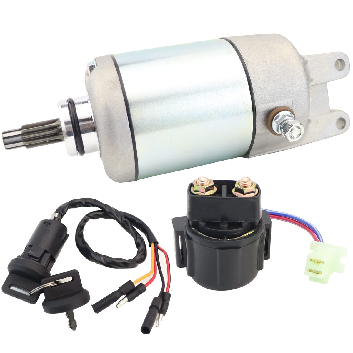 STABSOLI starter motor front view showing robust housing and easy fit