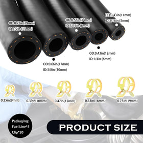 Close-up of Stacool NBR hose texture showing flexible rubber surface and durable construction