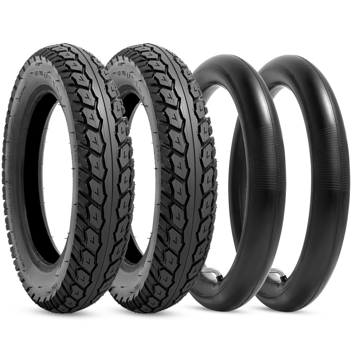 StaiBC front packaging showing two tires and tubes for quick identification and convenience