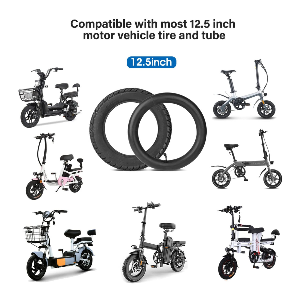 StaiBC tire installed on scooter wheel showing correct fit and ready-to-ride benefit