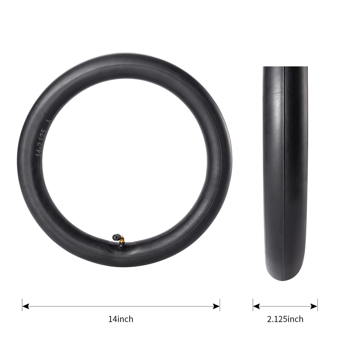 StaiBC unboxed contents showing one outer tire and one inner tube for convenience