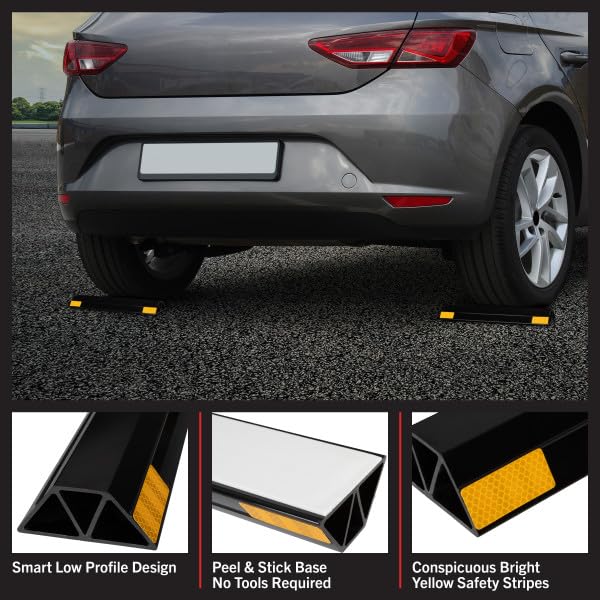 Stalwart visibility stripes detail showing bright yellow contrast for safer stops