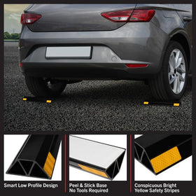 Stalwart visibility stripes detail showing bright yellow contrast for safer stops