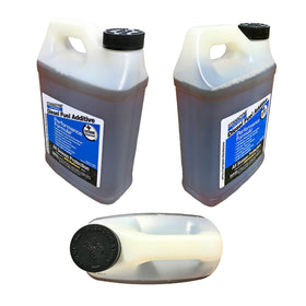 Stanadyne next to a gallon container showing jug size and value