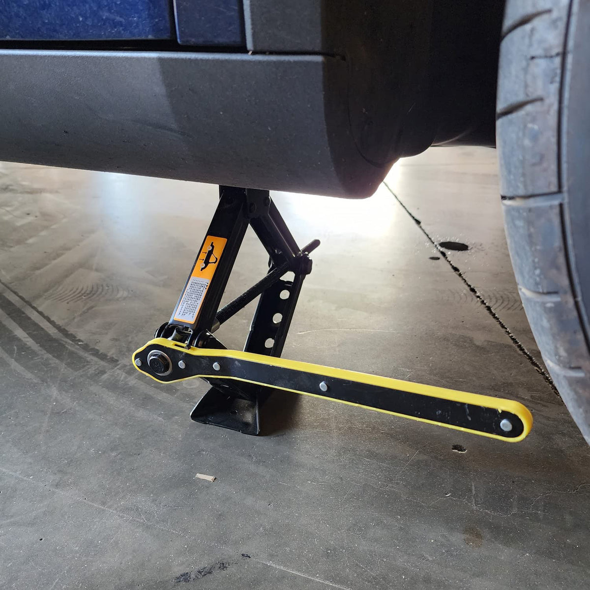 StanceMagic installation tools arranged to demonstrate quick, organized wheel change