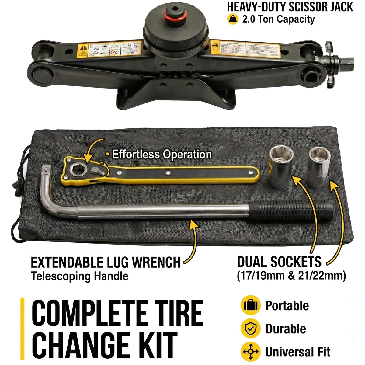 StanceMagic chrome-vanadium socket set showing multiple lug sizes for convenience