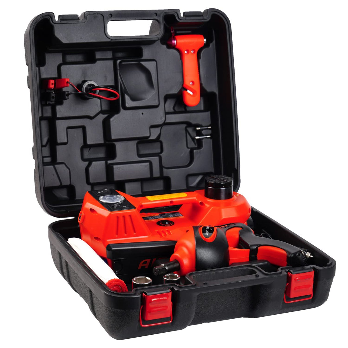 STANDTALL front view of full kit case showing organized tools and portability