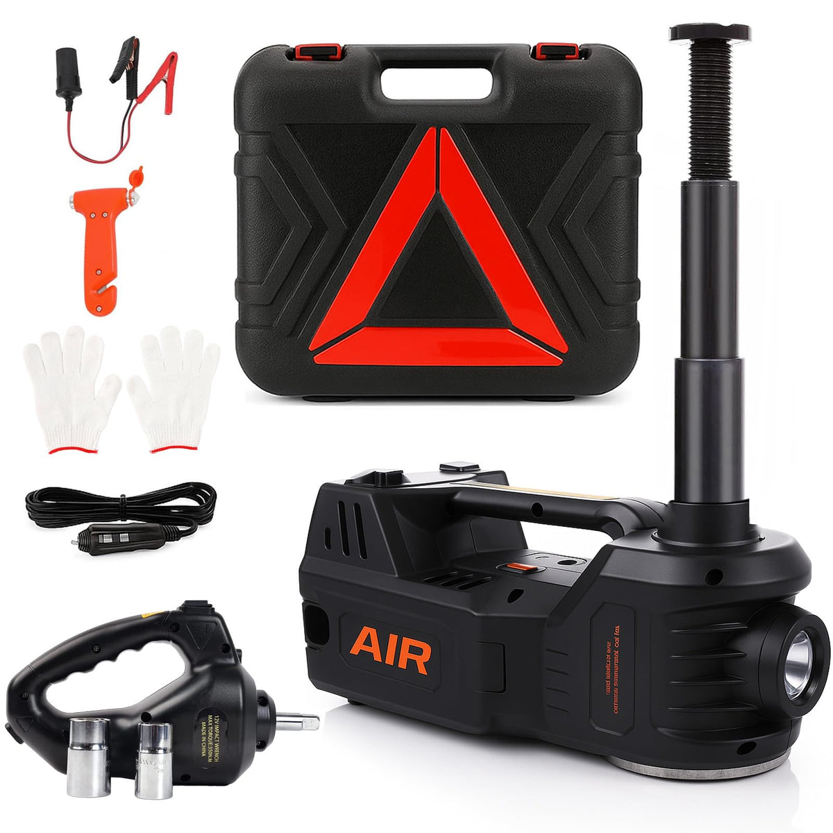 STANDTALL front view of full jack kit showing compact design and portability