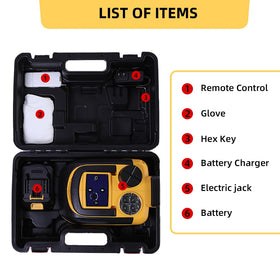 STANDTALL product label and specifications plate showing capacity and safety info