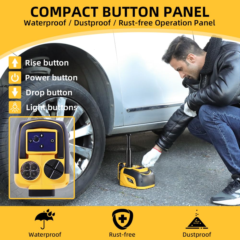 STANDTALL wireless remote and on-jack control panel for safer hands-free operation