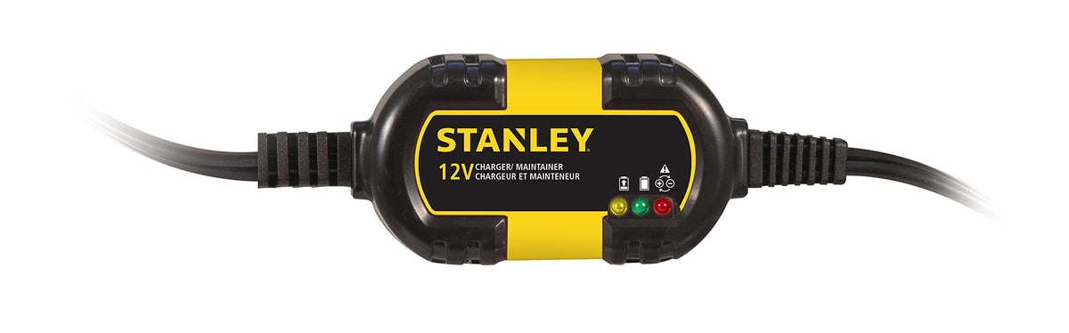 STANLEY BM1S front view showing charger housing and indicators for easy monitoring