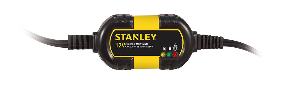 STANLEY BM1S front view showing charger housing and indicators for easy monitoring