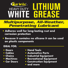 STAR BRITE being dispensed from grease gun onto a bearing for smooth operation