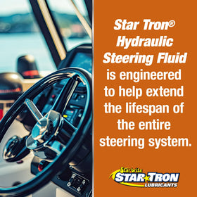 STAR BRITE bottle beside boat helm showing reliable steering performance
