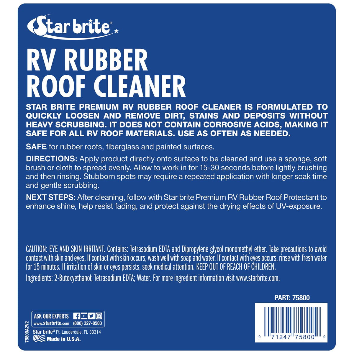 STAR BRITE close-up foam on rubber surface illustrating gentle lift of dirt and stains