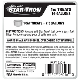 STAR BRITE label close-up highlighting enzyme technology and directions