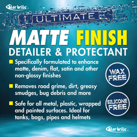 Applying STAR BRITE detailer in use on a matte car panel for quick waterless cleaning