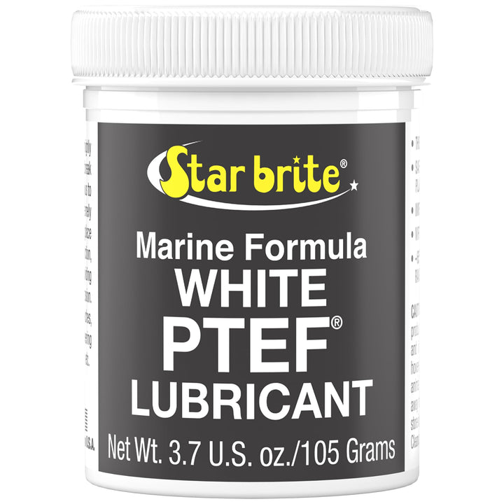 STAR BRITE front canister showing label and 3.7 oz size for easy identification and storage