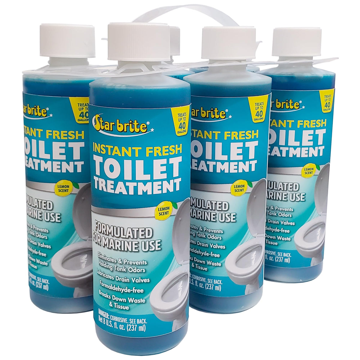 STAR BRITE front label showing lemon scent and product benefits for odor control
