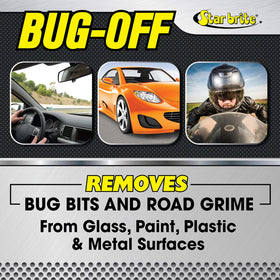 STAR BRITE cleaning a headlight to restore clarity and improve visibility