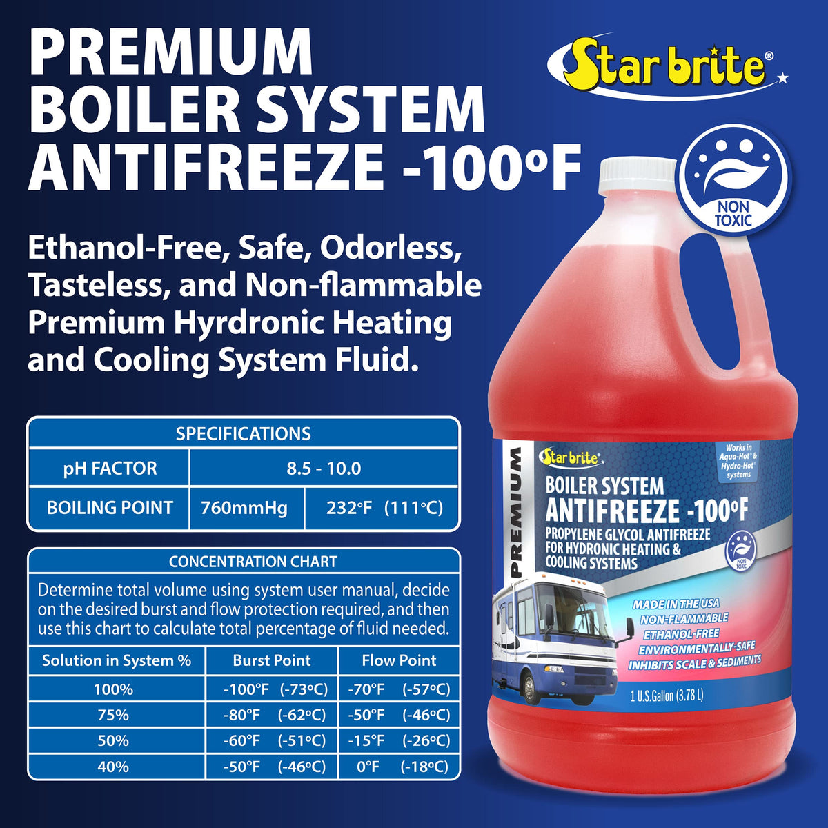 STAR BRITE product in use inside a boat boiler system demonstrating corrosion protection