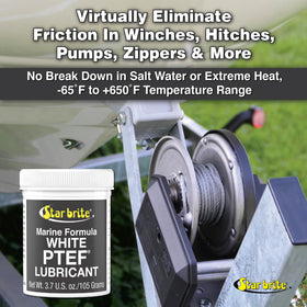 STAR BRITE applied to a windlass demonstrating corrosion protection and smooth operation