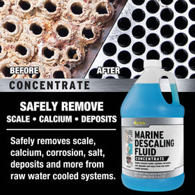 Marine engine heat exchanger hooked for recirculation showing STAR BRITE application benefit