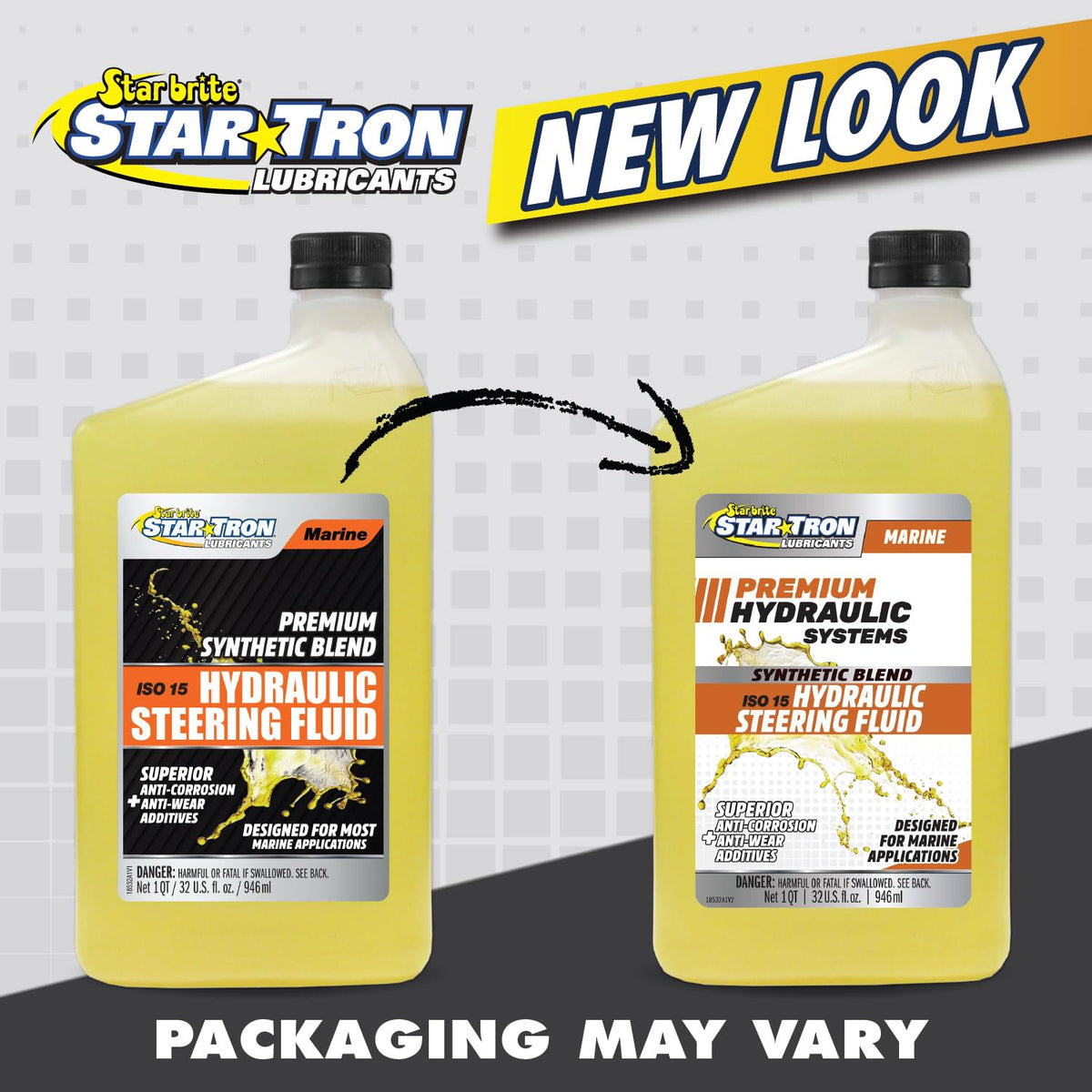 STAR BRITE label close-up showing specifications and OEM compatibility benefits