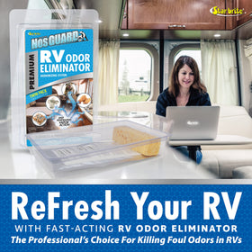STAR BRITE fresh RV interior after treatment showing restored clean air