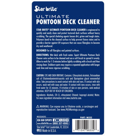 Close-up of pontoon foam deck texture after cleaning with STAR BRITE shows restored surface