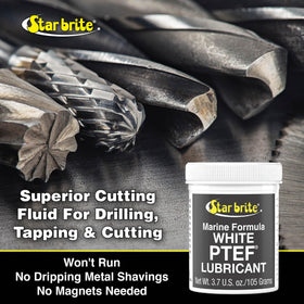 STAR BRITE next to a coin for scale showing portable 3.7 oz can for on-board maintenance