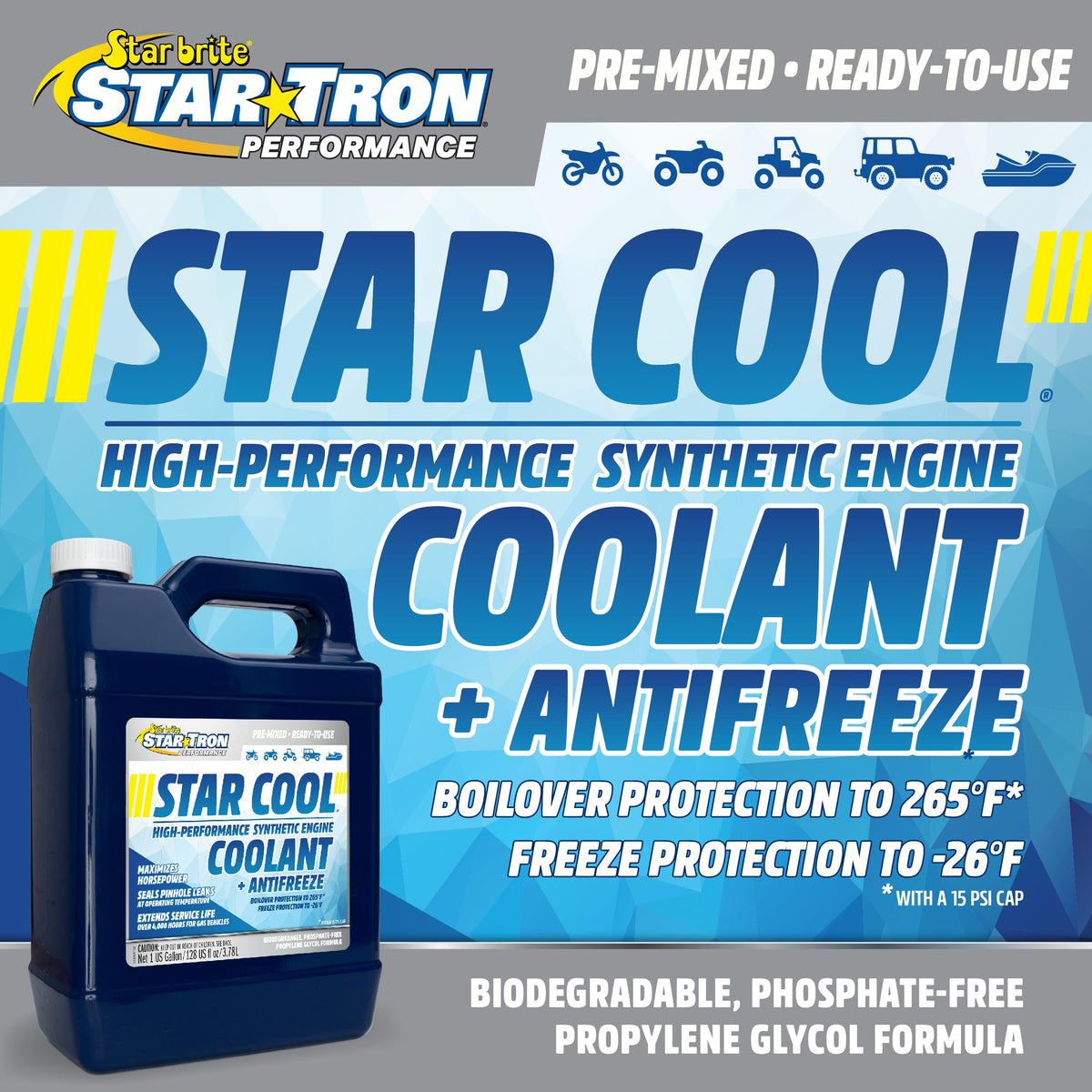 STAR BRITE Star-Cool pouring into radiator demonstrating easy installation benefit