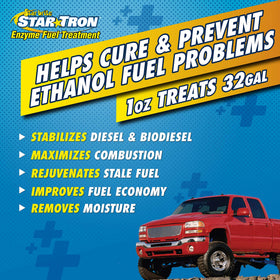 STAR BRITE before and after fuel system cleaning showing reduced deposits and performance