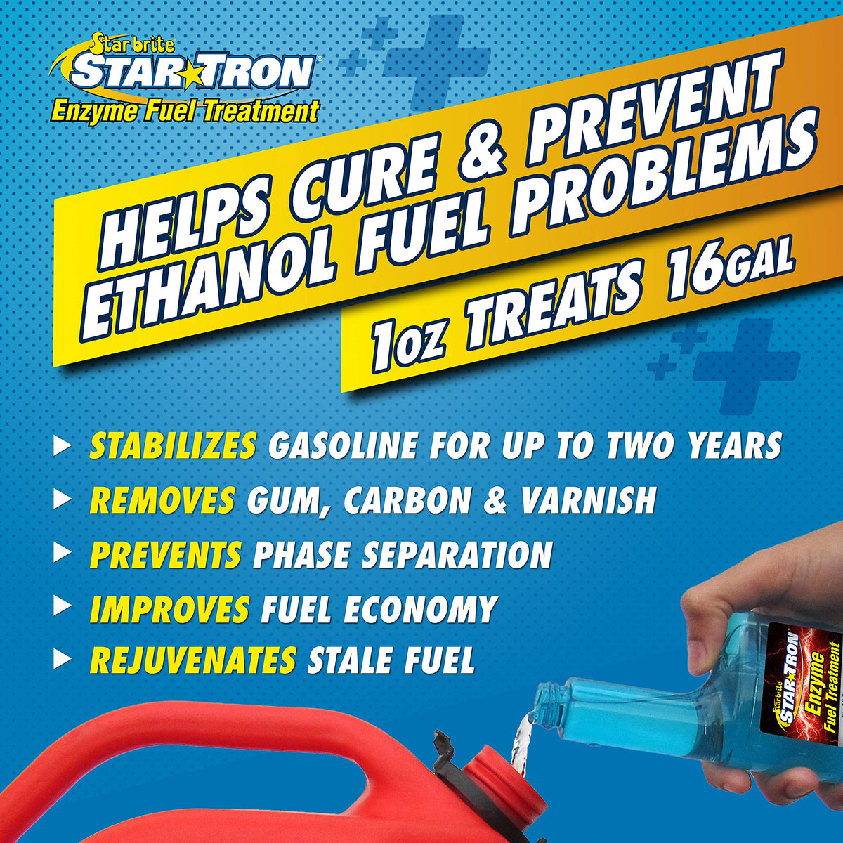 STAR BRITE Star Tron used on an outboard motor illustrating improved boat engine performance