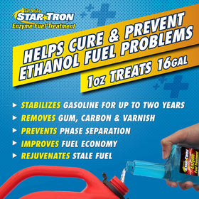 STAR BRITE Star Tron used on an outboard motor illustrating improved boat engine performance
