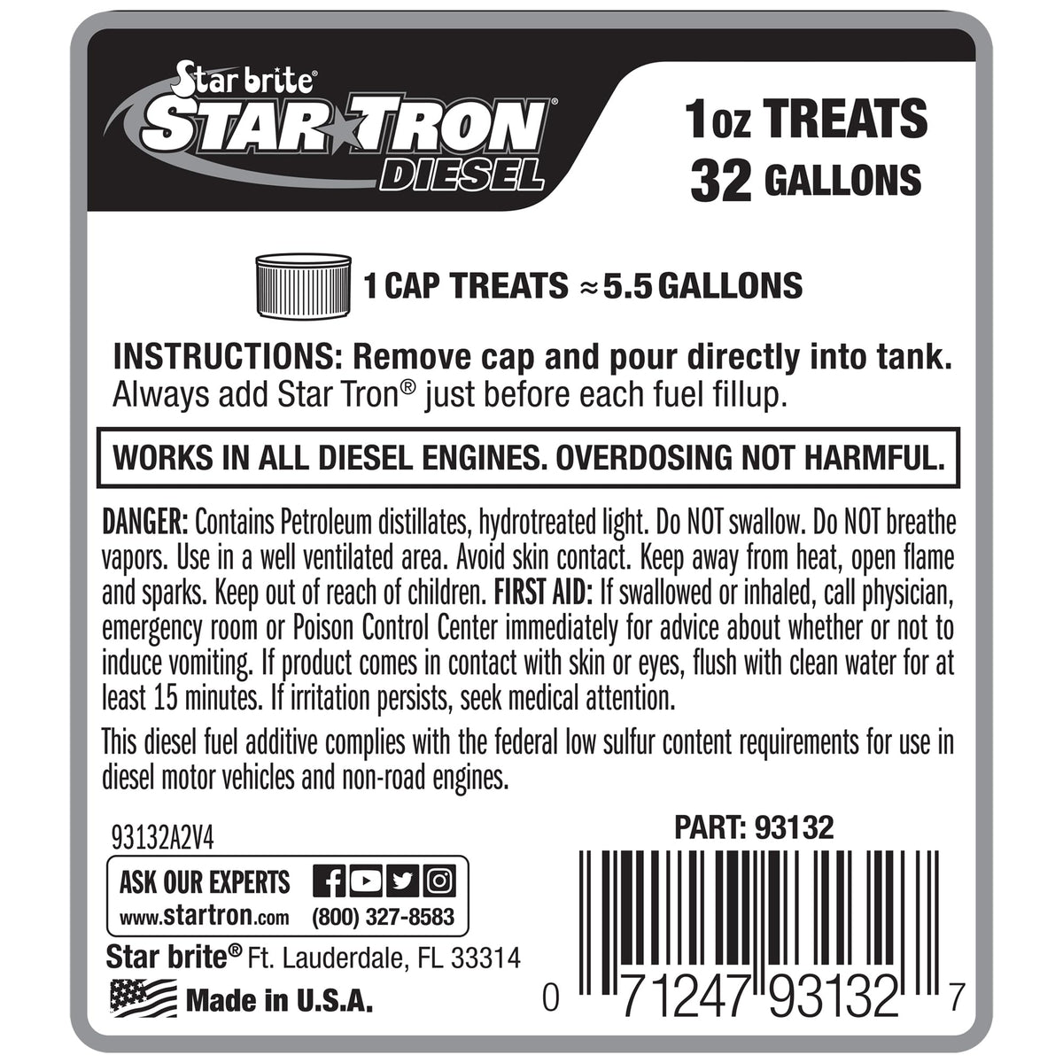 STAR BRITE Star TRON close-up measurement markings for accurate dosing benefit