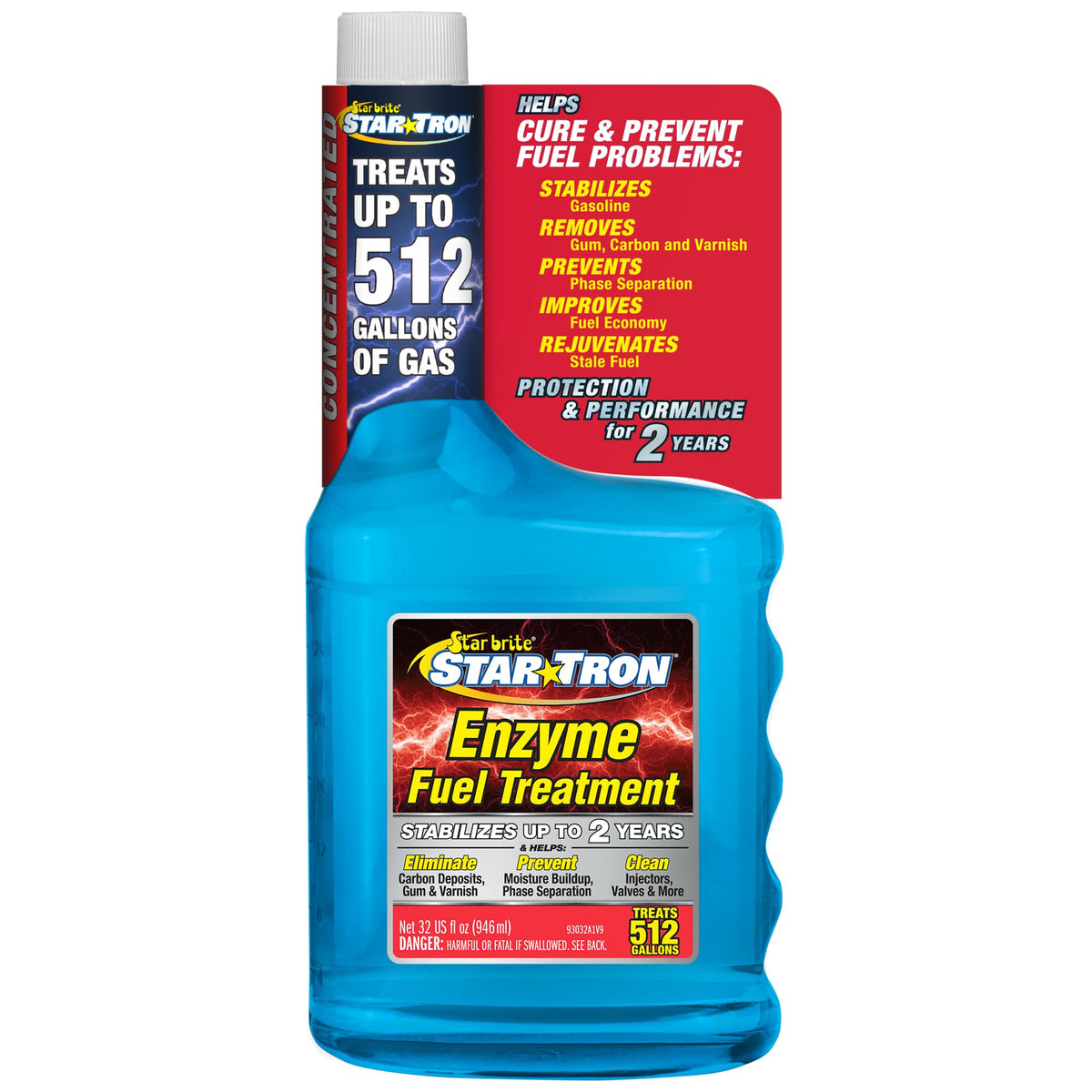 STAR BRITE front label showing product name and size and clear benefits