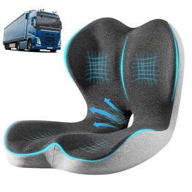StarAneer front view showing L-shaped design for combined lumbar and coccyx support