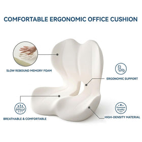 StarAneer placed on office chair illustrating improved posture and all-day comfort