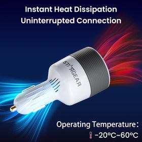 STARGEAR heat dissipation fins close-up for sustained 60W output