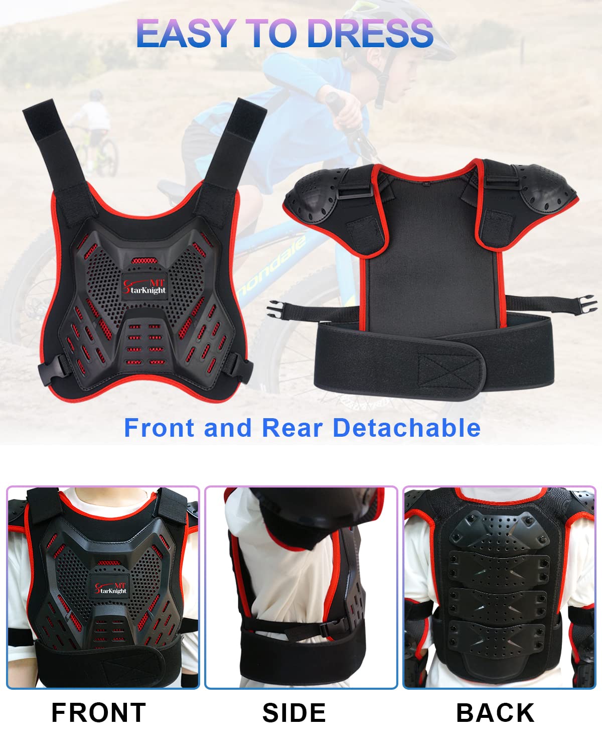 StarknightMT adjustable straps and quick-release buckles for secure fit