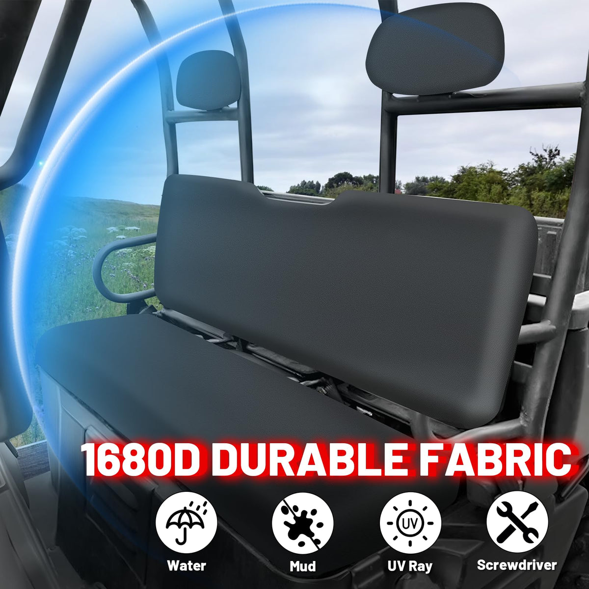 StarknightMT backrest and headrest covers showing full-seat coverage