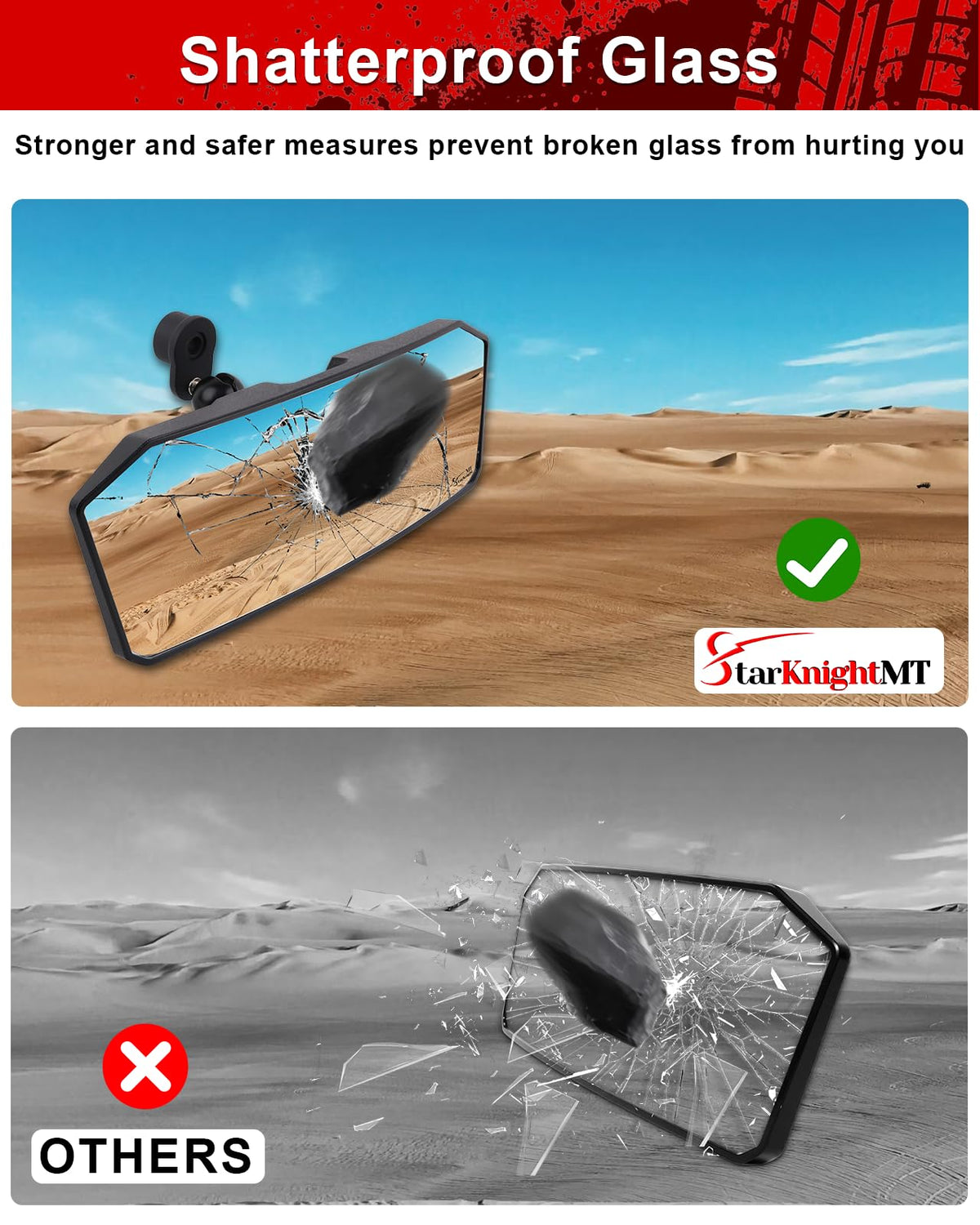 StarknightMT metal bracket detail showing robust anti-vibration mount and durable construction