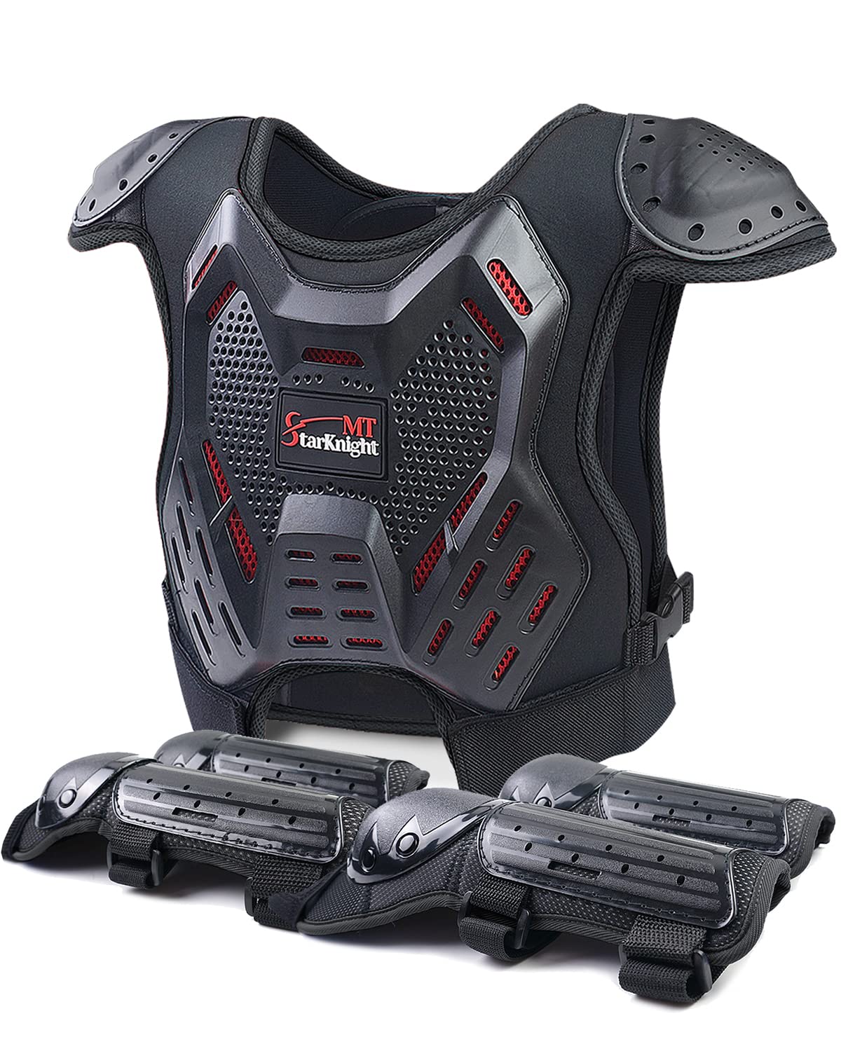 StarknightMT front chest protector view showing sleek coverage and durability