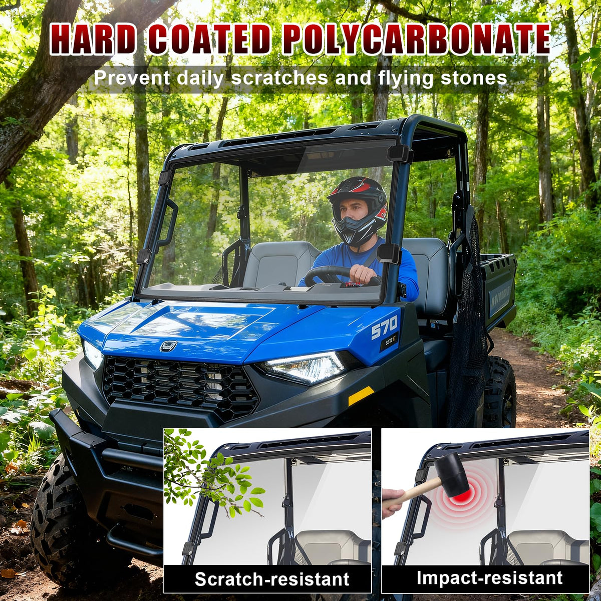 StarknightMT close-up of hard-coated polycarbonate texture for scratch resistance