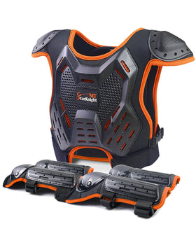 StarknightMT front chest protector showing coverage and secure fit