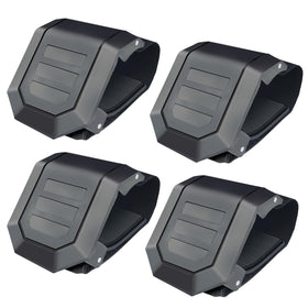 StarknightMT front view of the four-piece clamp kit showing contents and fit benefit