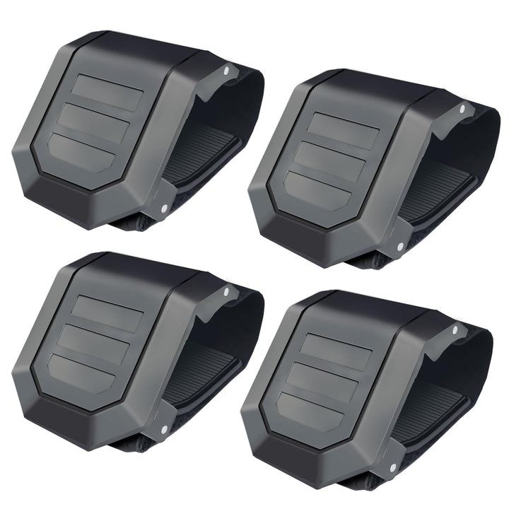StarknightMT front view of the four-piece clamp kit showing contents and fit benefit